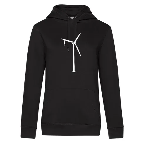 Klimmzug am Windrad Frauen Hoodie