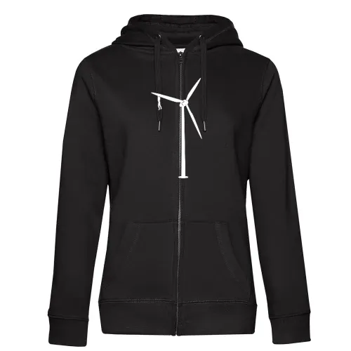 Klimmzug am Windrad Frauen Hoodie