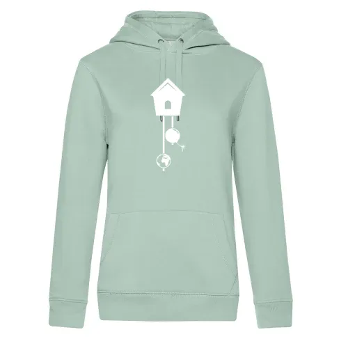 Kuckucksuhr Weltuntergang Hoodie Frauen Queen Hooded