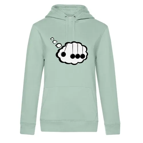 Kugelstoßpendel in Denkblase Comic Hoodie