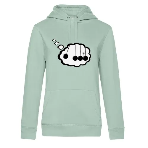 Kugelstoßpendel in Denkblase mit Bombe Comic Hoodie