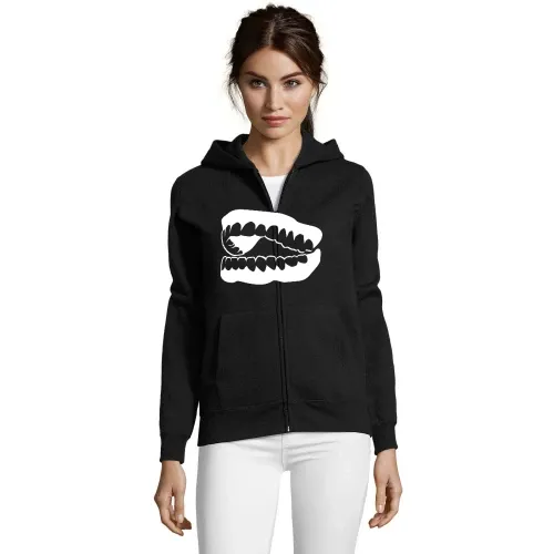 lachendes Gebiss Frauen Hoodie