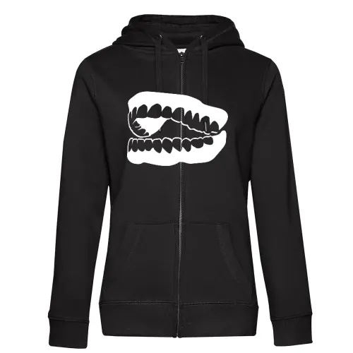 lachendes Gebiss Frauen Hoodie