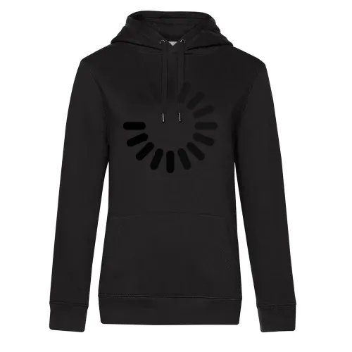 Ladekreis Loading in schwarz Hoodie