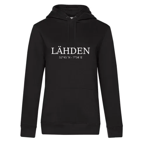 Lähden Koordinaten Hoodie Frauen Queen Hooded