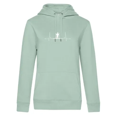 Landwirt Puls Farmer Herzschlag Feldarbeiter Hoodie Frauen Queen Hooded