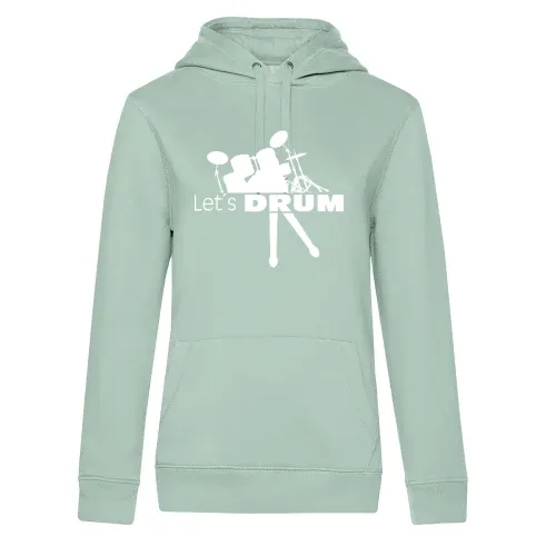 Lets Drum Schlagzeug mit Sticks Frauen Hoodie