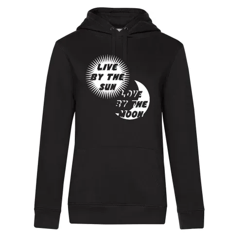 live and love Hoodie Frauen Queen Hooded