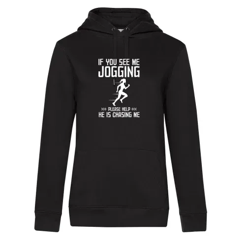 Lustiger Jogger Joggen Jogging Spruch Frauen Hoodie Lustiger Jogger Joggen Jogging Spruch Hoodie