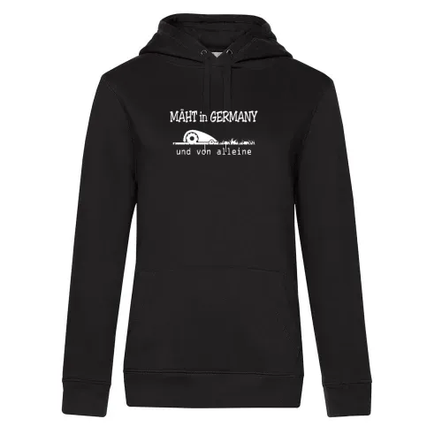 Mäht in Germany und von alleine Mähroboter Hoodie Frauen Queen Hooded