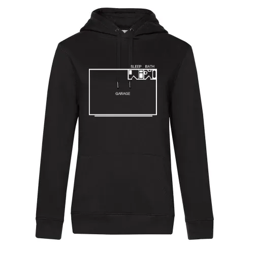 Männer Wohnung Hoodie