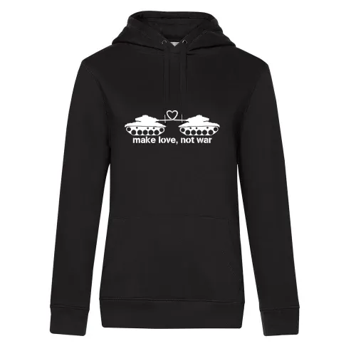 make love, not ware Frauen Hoodie