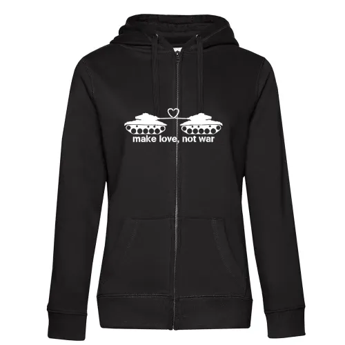 make love, not ware Frauen Hoodie
