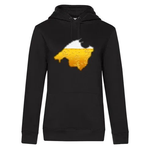 Mallorca mit Bier Hoodie Frauen Queen Hooded