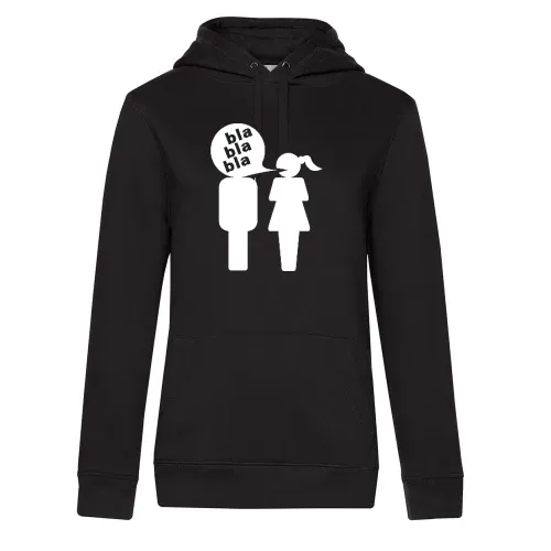 Mann bla bla bla Frau Frauen Hoodie