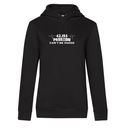 Marathon Passion Can t Be Faked Marathonläufer Hoodie Frauen Queen Hooded