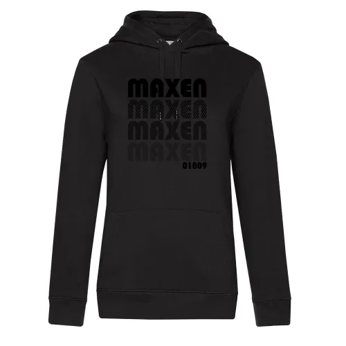 Maxen 01809 schwarz Hoodie Frauen Queen Hooded