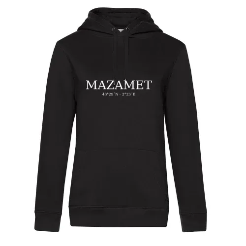 Mazamet Koordinaten Hoodie Frauen Queen Hooded