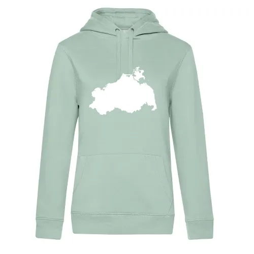 Mecklenburg-Vorpommern Umriss Hoodie Frauen Queen Hooded