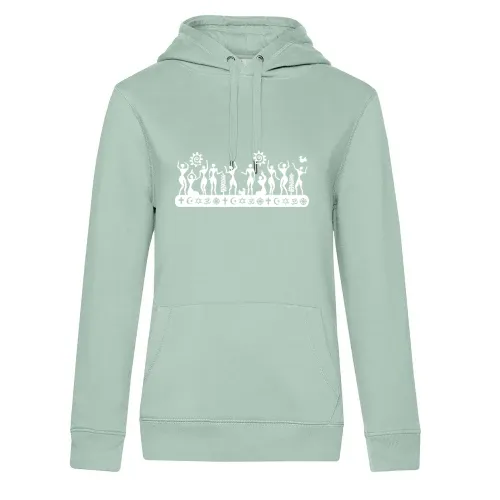 Menschen aller Religionen Frauen Hoodie