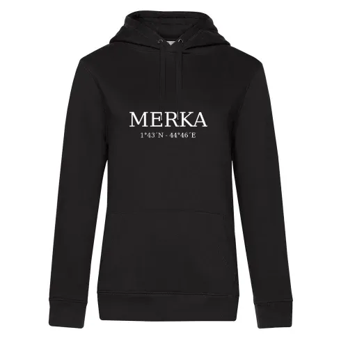 Merka Koordinaten Frauen Hoodie Merka Koordinaten Hoodie