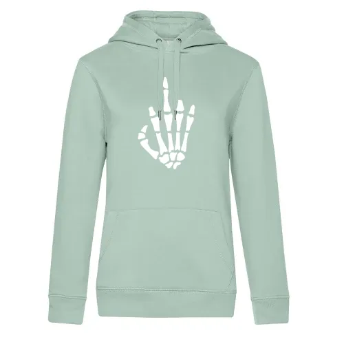 Mittelfinger aus Knochen 2.0 Frauen Hoodie