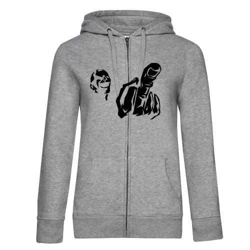 Mittelfinger Fratze Frauen Hoodie