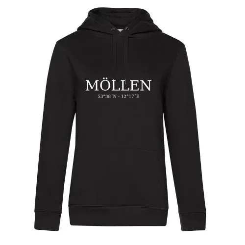 Möllen Koordinaten Hoodie Frauen Queen Hooded