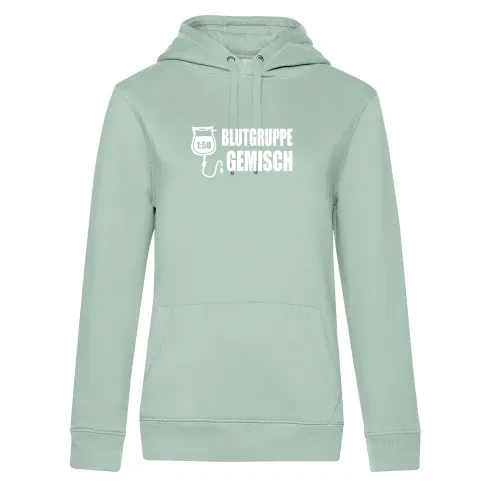 Mopedfahrer Gemisch 1:50 Blutgruppe Moped Geschenk Hoodie Frauen Queen Hooded