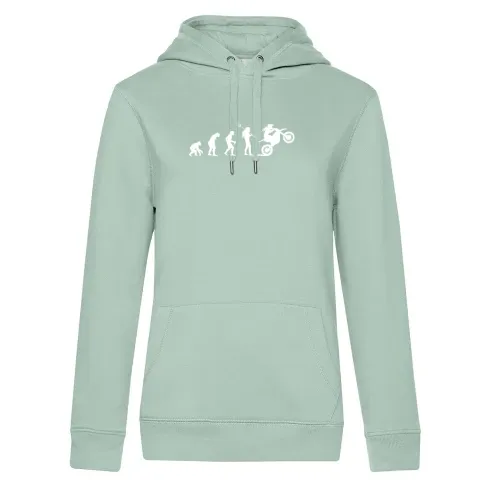 Motocross Evolution Damen Cross Enduro Bikerin Hoodie