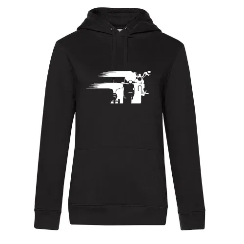Motorrad Chopper Evolution Schweif Front Hoodie
