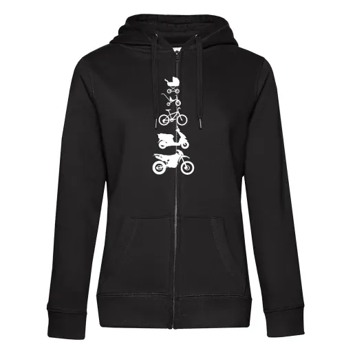 Motorrad Enduro Evolution Front Frauen Hoodie