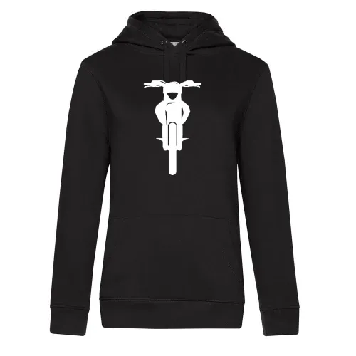 Motorrad Enduro Front Frauen Hoodie Motorrad Enduro Front Hoodie