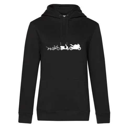 Motorrad Evolution kleine Hoodie