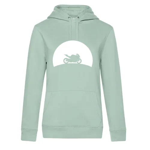 Motorrad im Sonnenuntergang Hoodie