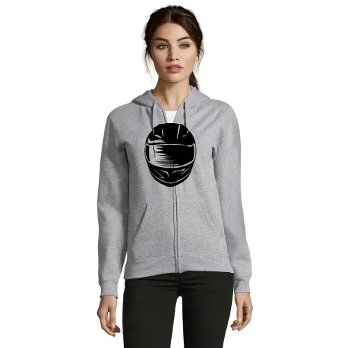 Motorradhelm Frauen Hoodie