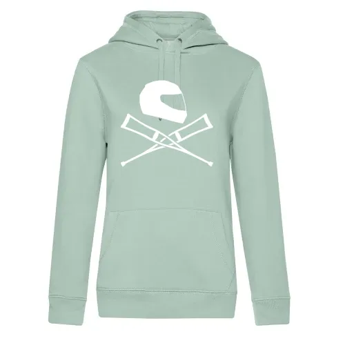 Motorradhelm mit Krücken Hoodie