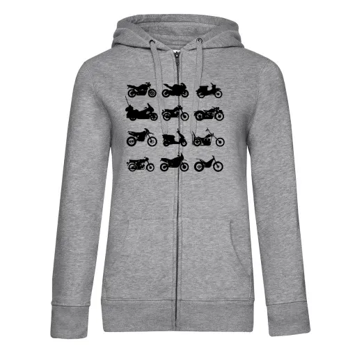 Motorräder Typen Frauen Hoodie