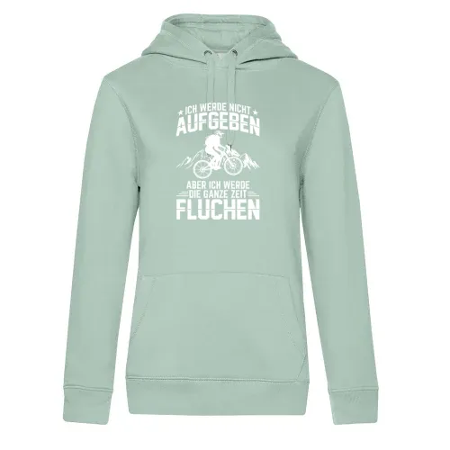 Mountainbiker Fluchen Downhill Bikepark Fully MTB Hoodie Frauen Queen Hooded