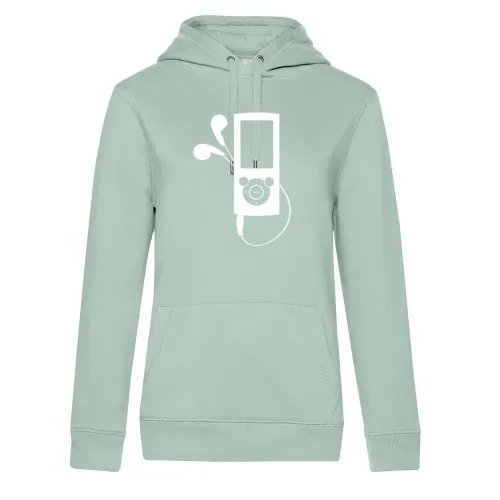 MP3 Player Hoodie Frauen Queen Hooded