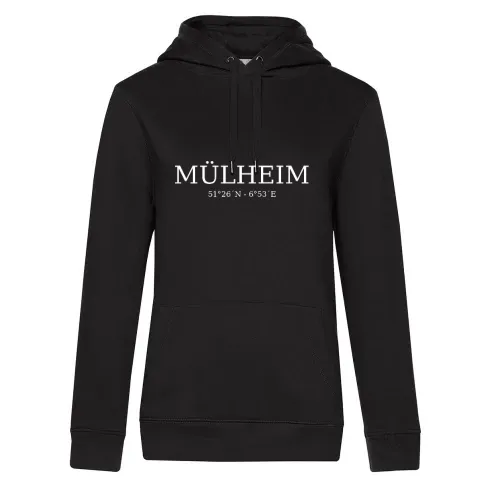 Mülheim Koordinaten Hoodie Frauen Queen Hooded