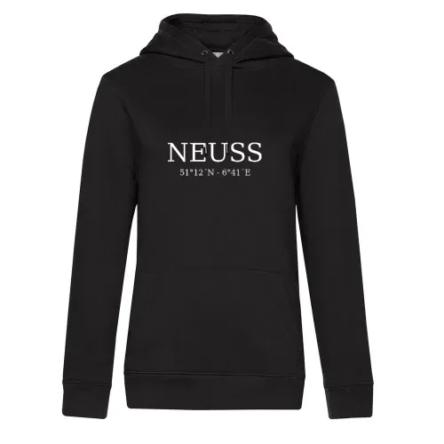 Neuss Koordinaten Hoodie Frauen Queen Hooded