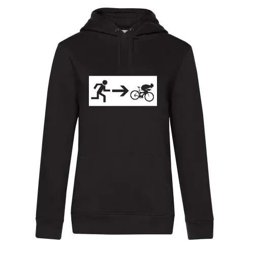Notausgang Rennrad Hoodie Frauen Queen Hooded