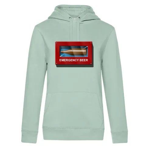 Notfall Bier Box Emergency Beer Hoodie Frauen Queen Hooded