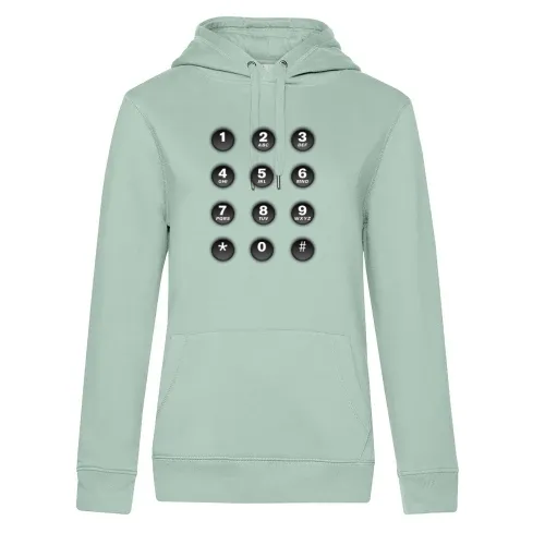 Nummernblock von Handy Hoodie