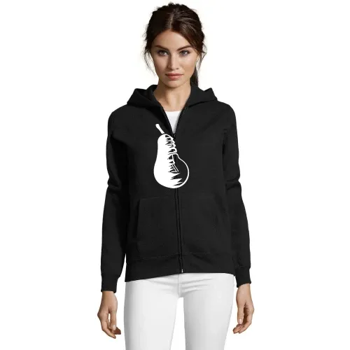Obst Birne und Glühbirne Frauen Hoodie