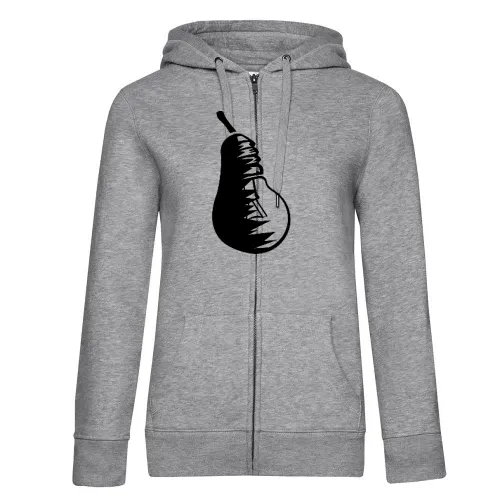 Obst Birne und Glühbirne Frauen Hoodie