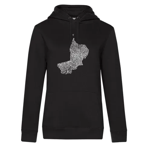 Oman Fingerabdruck Frauen Hoodie Oman Fingerabdruck Hoodie