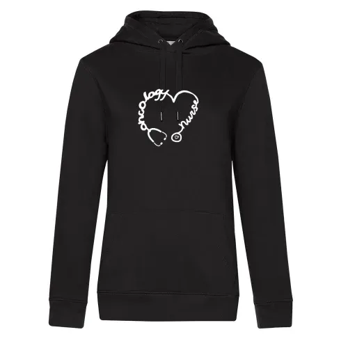 Onkologie Krankenschwester Stethoskop Herz Kranken Frauen Hoodie
