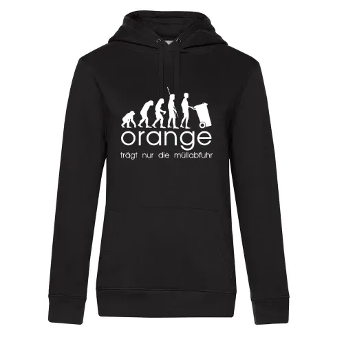 orange trägt nur die müllabfuhr evolution Hoodie